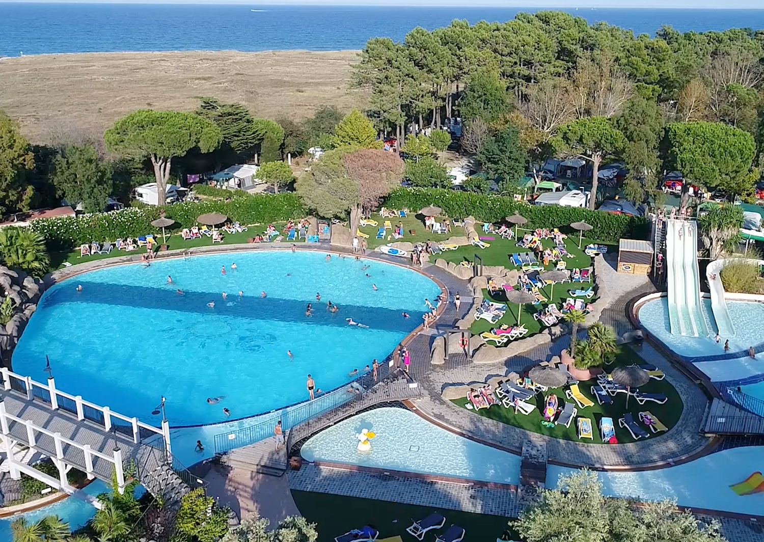 Camping Argeles sur Mer: se baigner au camping Le Soleil